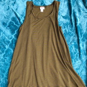 Mossimo Army Green & Black Tank Dress
